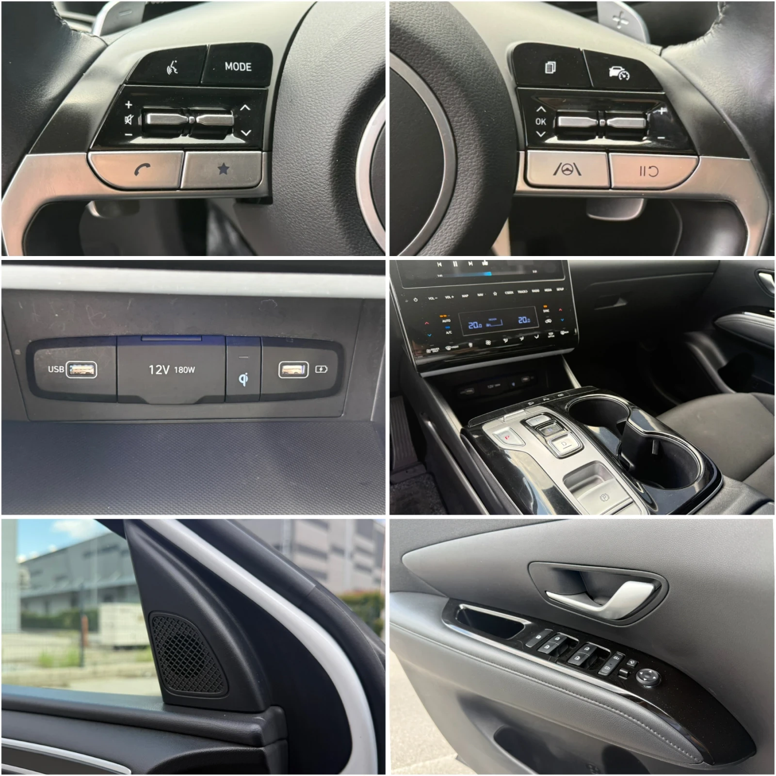 Hyundai Tucson 1.6HEV HYBRID 230кс / XLine / 125 000км / ИСТОРИЯ, снимка 15 - Автомобили и джипове - 55075889