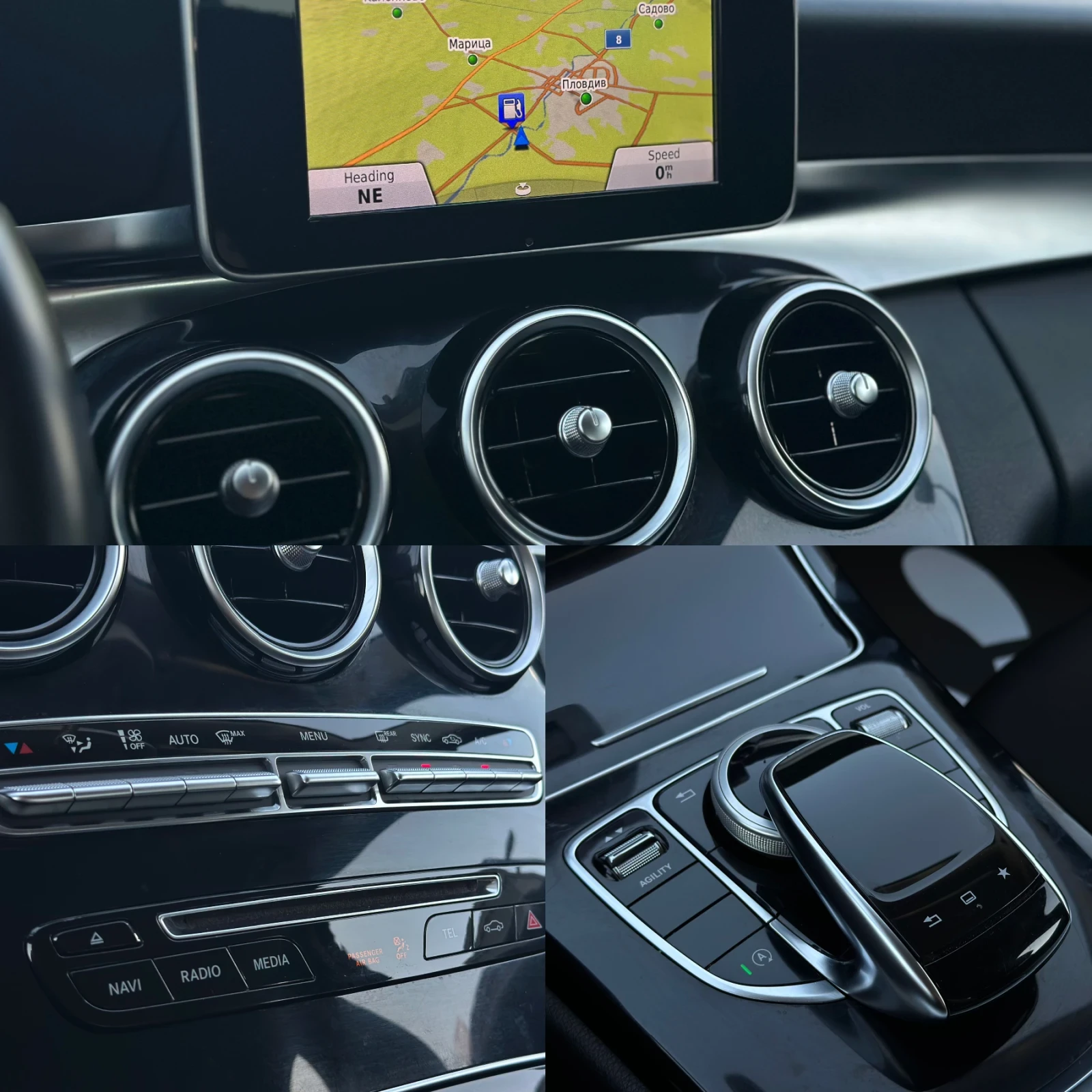 Mercedes-Benz C 220 * 2.2* 170к.с.* 7G Tronic* Bluetec* , снимка 13 - Автомобили и джипове - 54334141