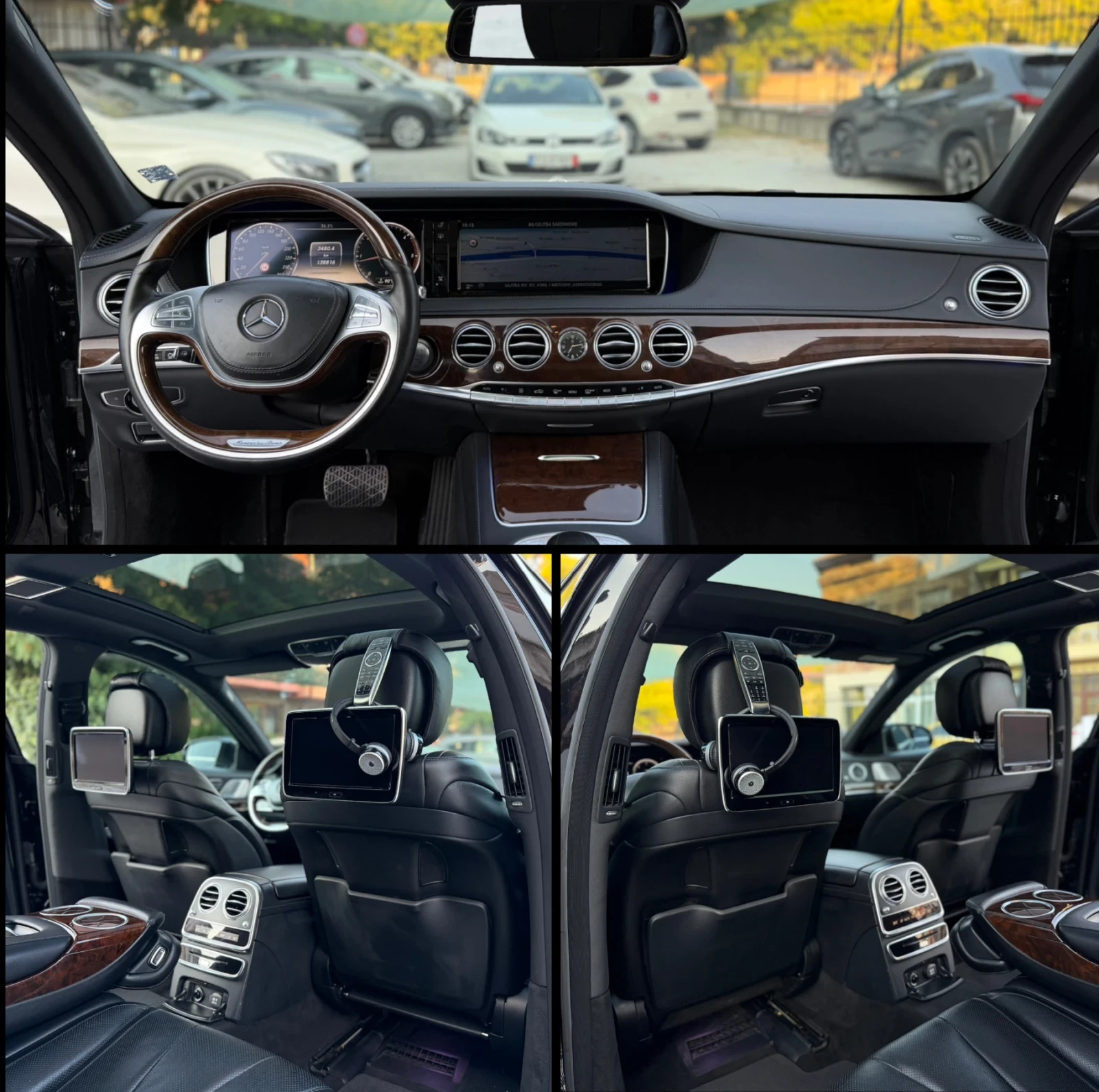 Mercedes-Benz S 350 LONG* BURMESTER* 3xTV* 139 000 KM* FULL FULL* TOP, снимка 14 - Автомобили и джипове - 55742476