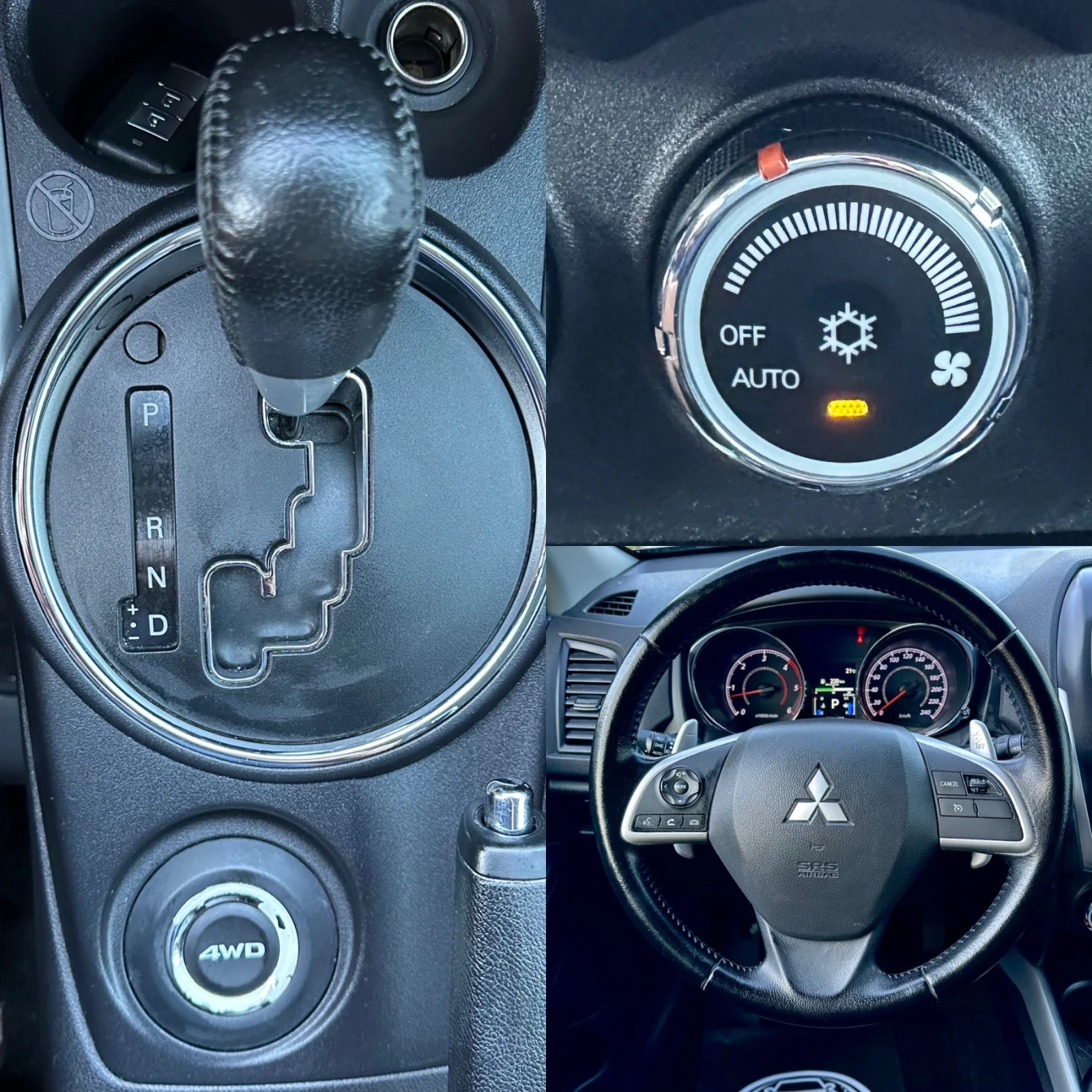 Mitsubishi ASX 2.2DID 150ks KAMERA 4x4 PODGREV PANORAMA KEULESS A, снимка 15 - Автомобили и джипове - 55237183