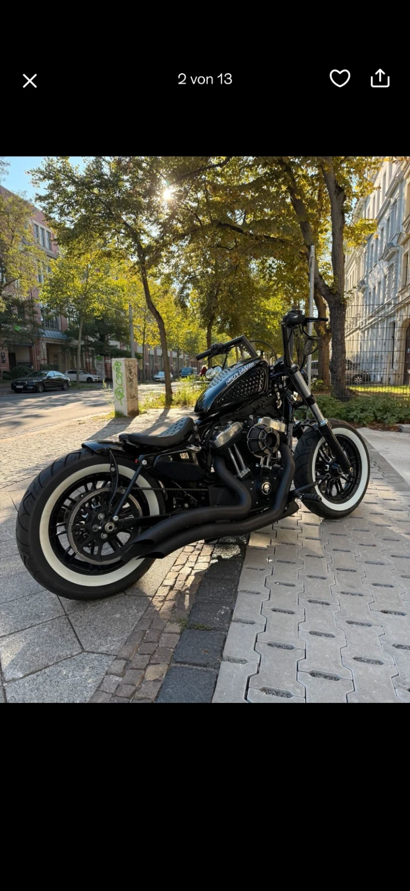 Harley-Davidson Sportster Harley davidson Forty eight Custom bike, снимка 8 - Мотоциклети и мототехника - 52471979