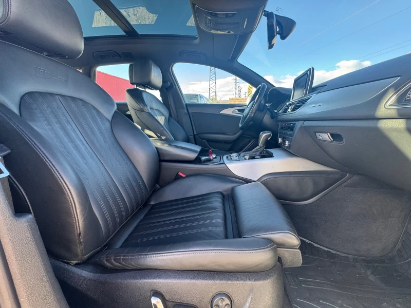 Audi A6 3.0TDI 272k Face lift 3xS-Line Панорама Бяла перла, снимка 13 - Автомобили и джипове - 52320559