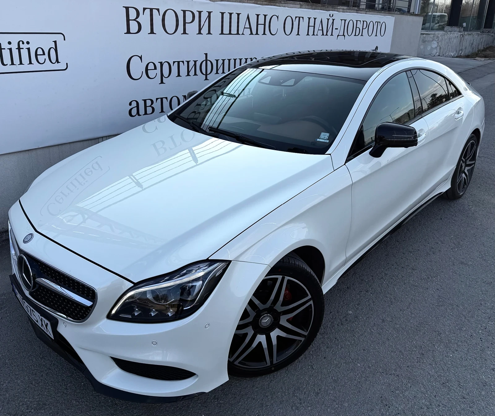 Mercedes-Benz CLS 350 CDI AMG Silver Star Масаж Обдух Distronic Алкантар, снимка 4 - Автомобили и джипове - 55274297