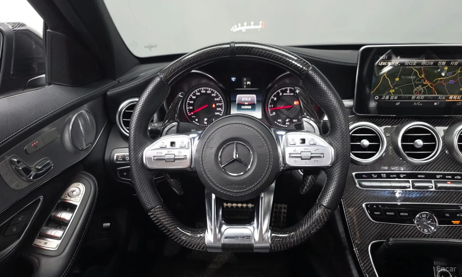 Mercedes-Benz C 63 AMG TOP CENA\Realni kilometri\full extri, снимка 14 - Автомобили и джипове - 56185605