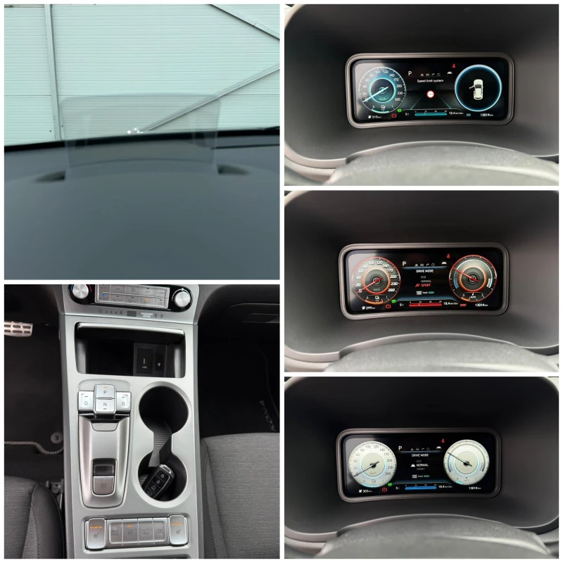 Hyundai Kona 64kWh/Face/13000km/Термопомпа/История/HUD/Лизинг, снимка 16 - Автомобили и джипове - 53427435