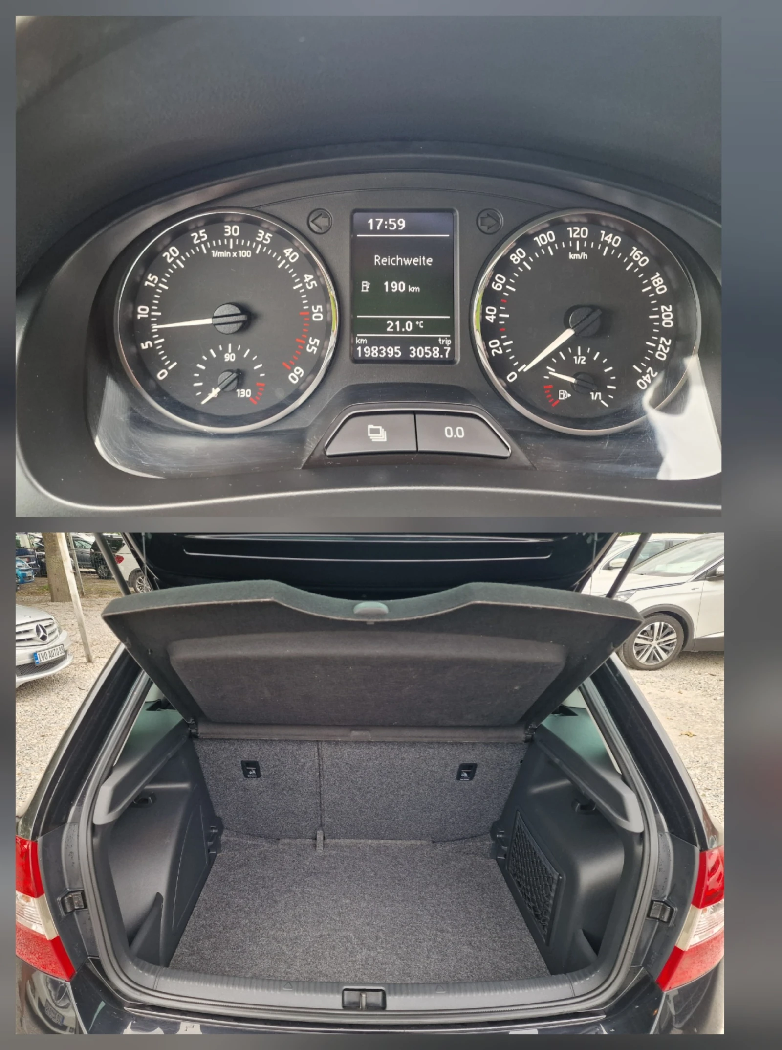 Skoda Rapid 1.6TDI-90k.s-КЛИМАТРОНИК-EURO 5, снимка 14 - Автомобили и джипове - 54741292