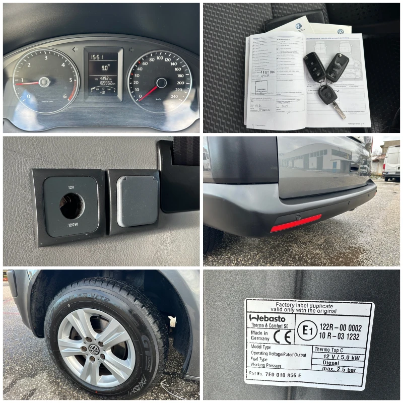 VW Caravelle 2.0TDI 4x4 Кемпер Италия, снимка 17 - Бусове и автобуси - 53101618