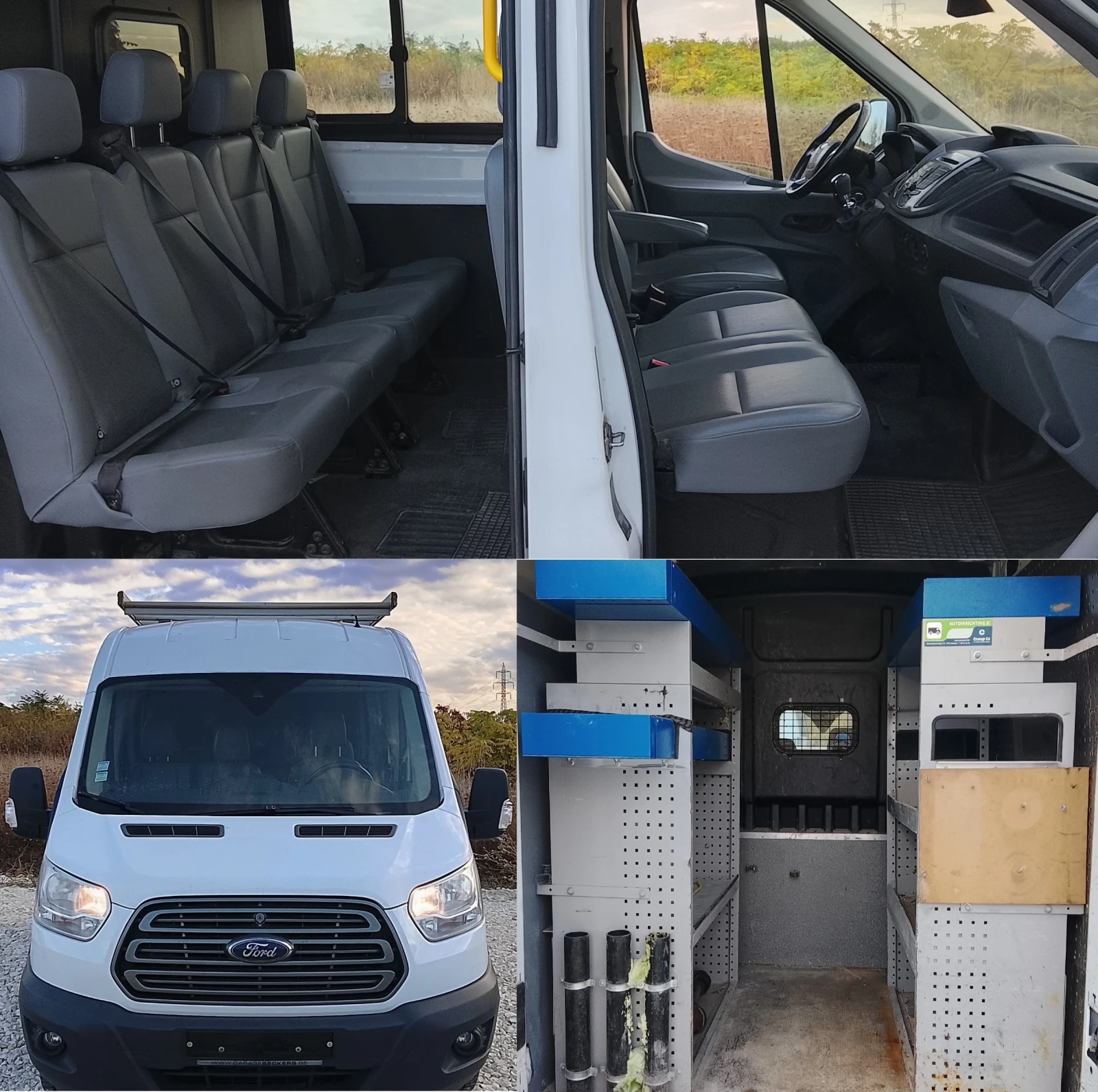 Ford Transit 2.2 125 к.с. 7 местен Нов внос Климатик Кожа