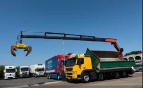 Volvo Fm 460 8х4 мултилифт, самосвал кран Palfinger PKK 270 - изображение 1