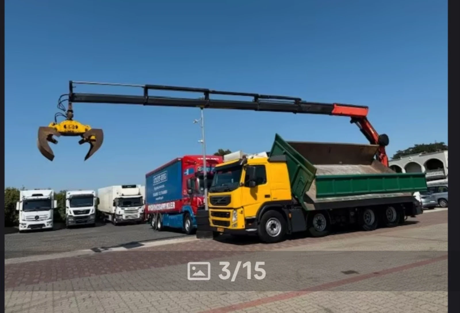 Volvo Fm 460 8х4 мултилифт, самосвал кран Palfinger PKK 270 - изображение 3