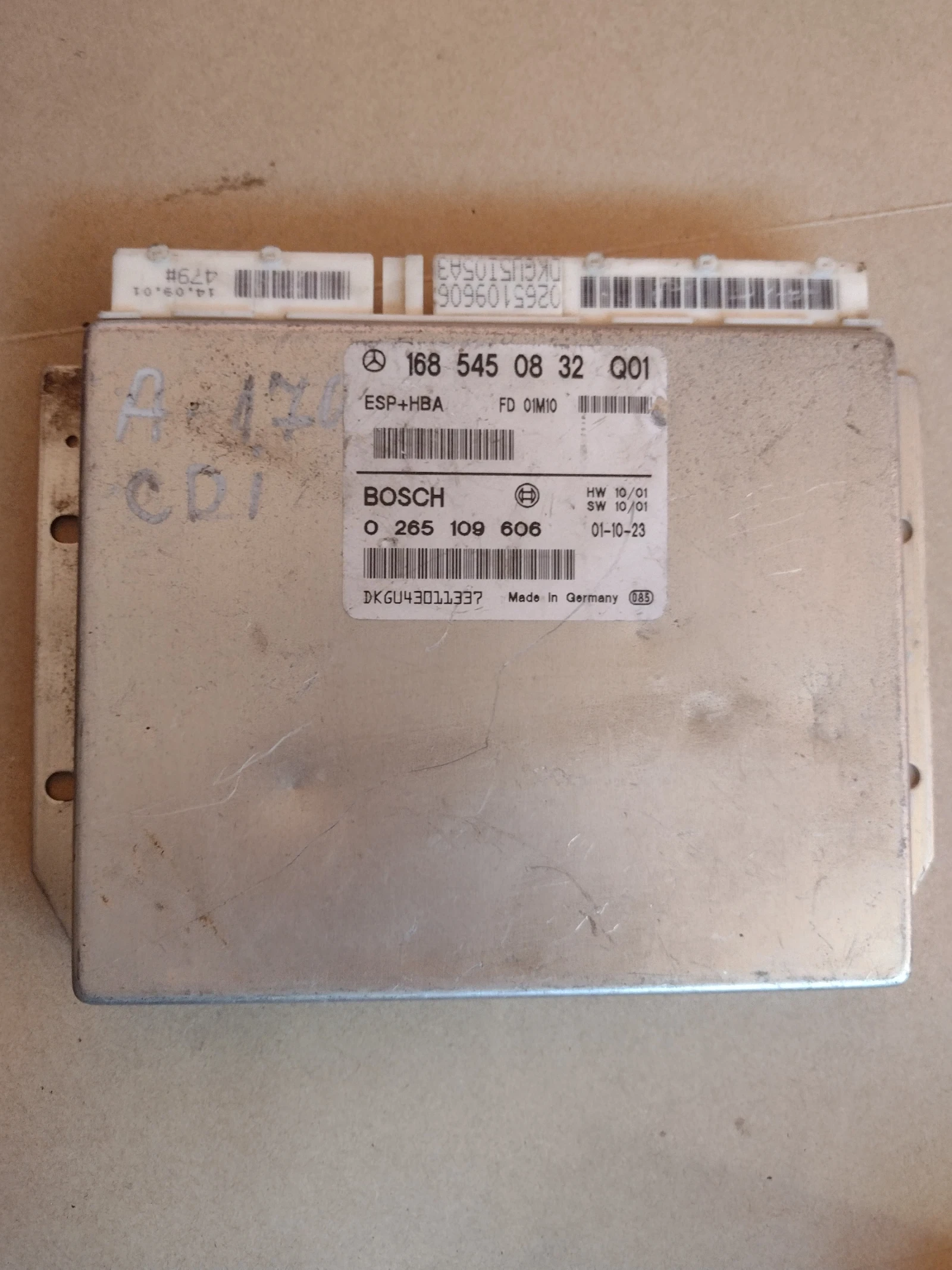 1685450832 ��������� ����� ESP+HBA MERCEDES-BENZ A-CLASS W168 A 170 CDI Bosch 0 265 109 606 | Mobile.bg � ����������� 1