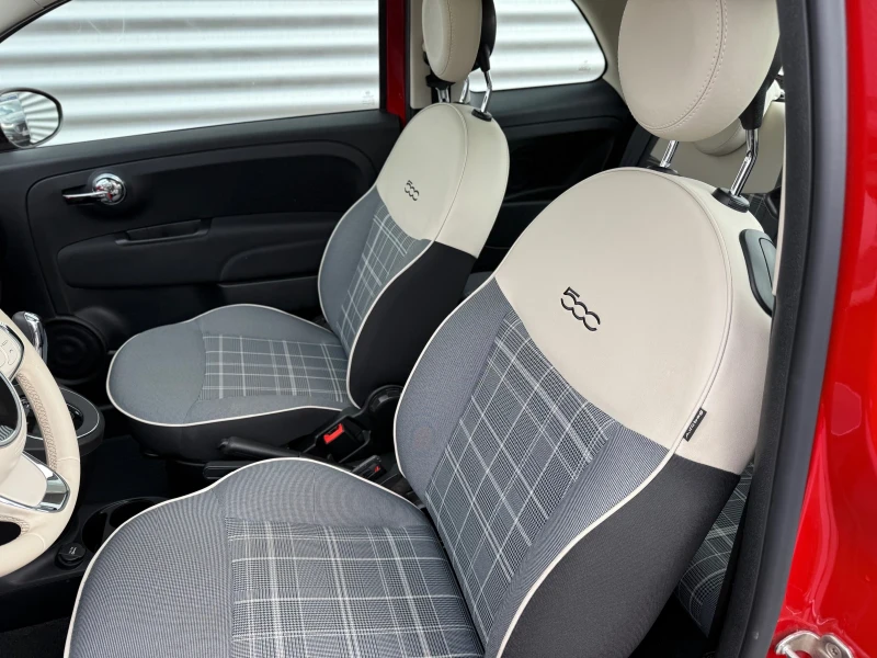 Fiat 500 35564км.+ Панорама+ Каско+ Регистрация+ Euro 6D, снимка 9 - Автомобили и джипове - 49805763