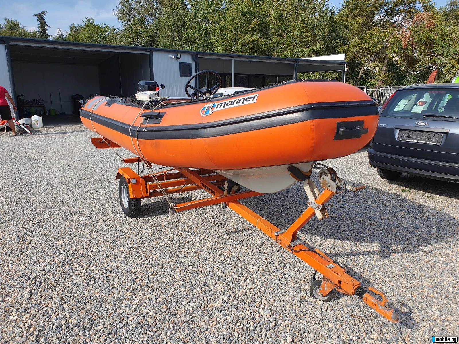 Лодка Marine Equipment Надуваема лодка РИБ 410 Mariner + колесар + Garmin