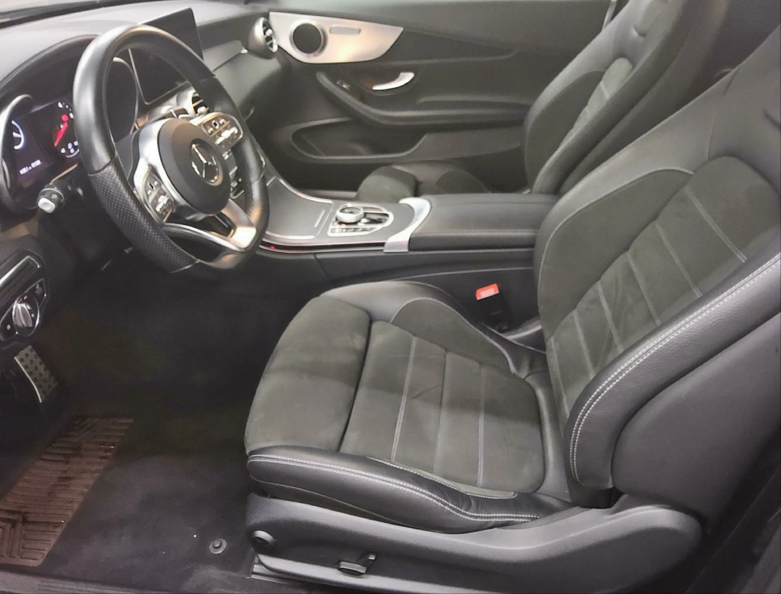 Mercedes-Benz C 220  Coupe, AMG Line, LED, Navi, Leather, снимка 8 - Автомобили и джипове - 56270231
