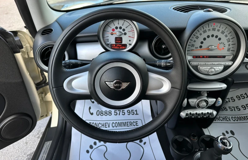 Mini One 1.6i-111.000km-NEW-EURO-5A-6-speed-TOP-NEW-NEW-NEW, снимка 9 - Автомобили и джипове - 47407493