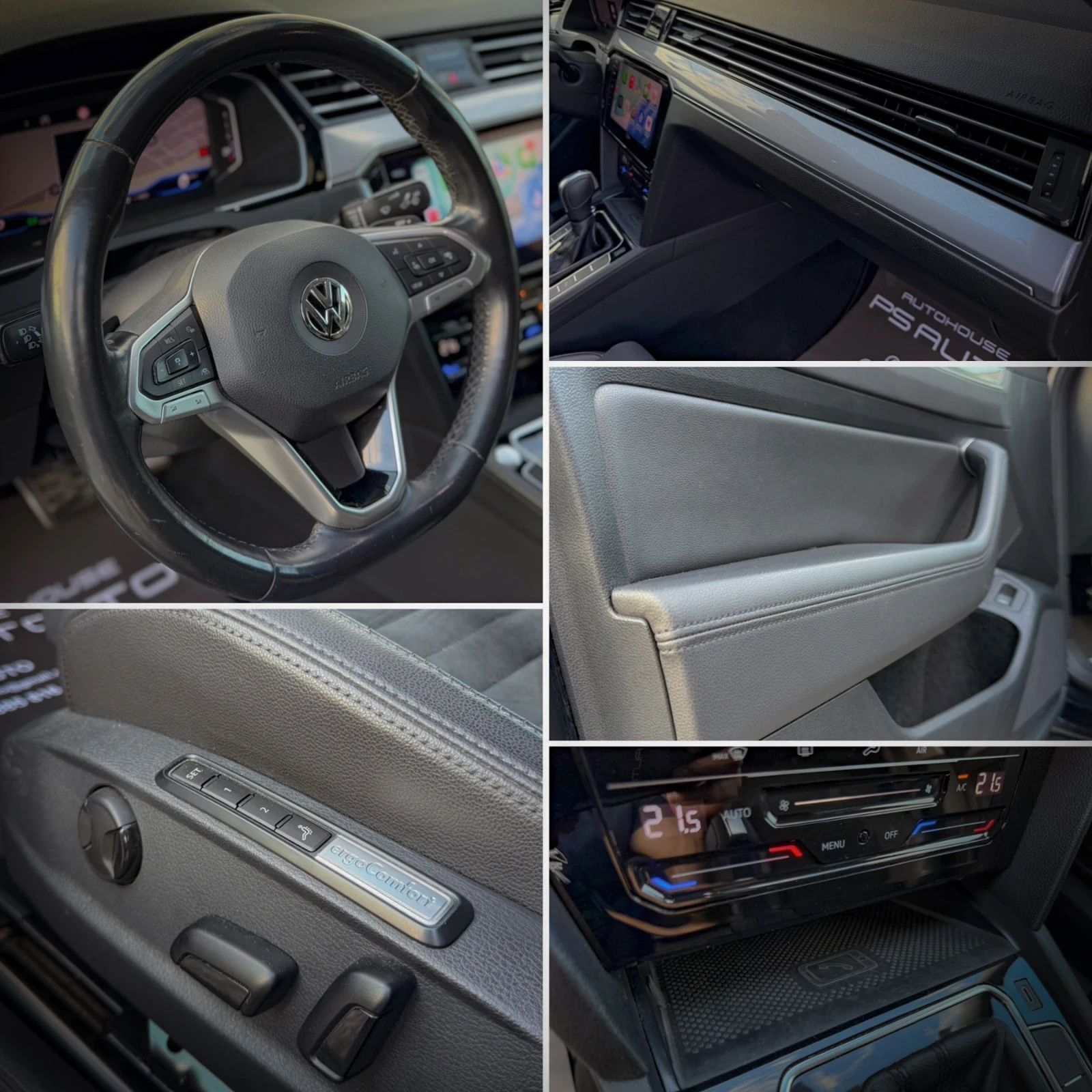 VW Passat iQ.LIGHT / МАСАЖ / ДИГИТАЛ / КОЖА / ОБСЛУЖЕН, снимка 8 - Автомобили и джипове - 54512815