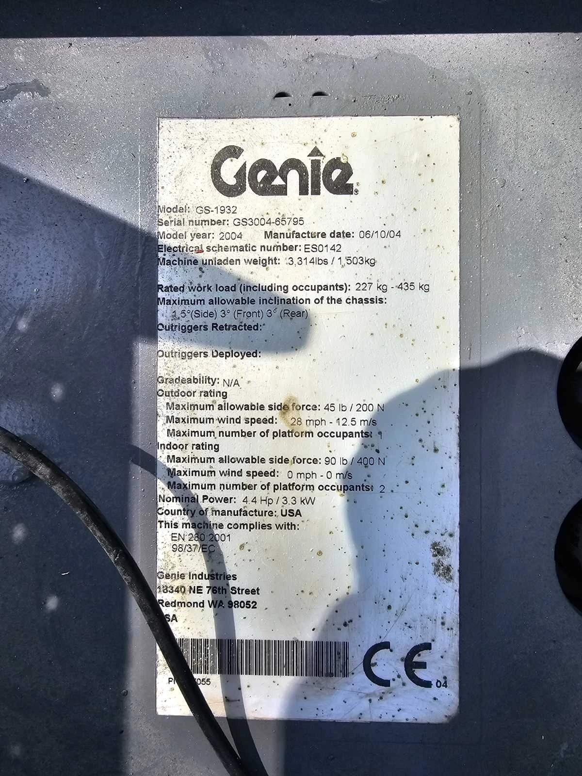 Автовишка Друга марка Genie GS-1932, снимка 14 - Индустриална техника - 53999715