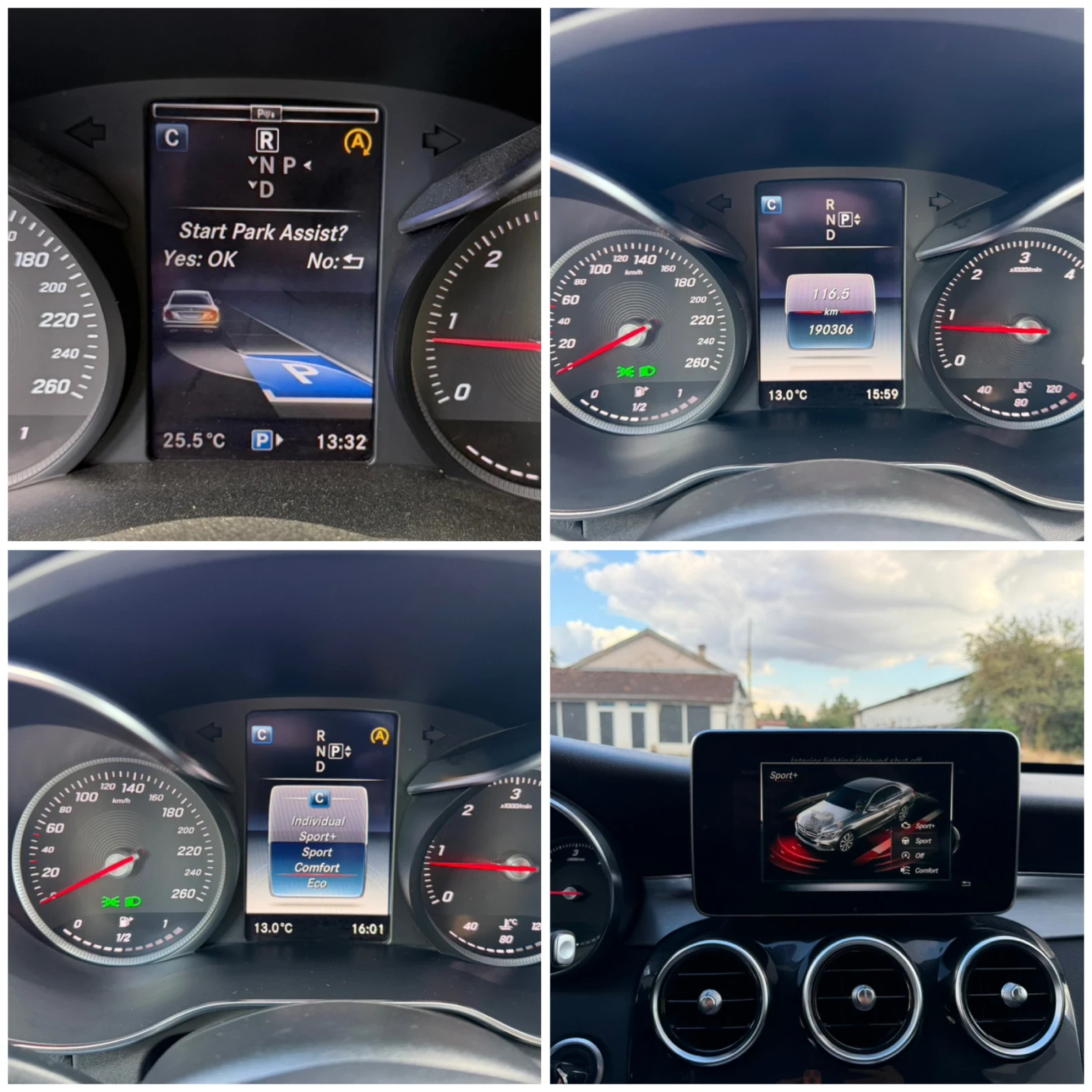 Mercedes-Benz C 220 AMG пакет, снимка 13 - Автомобили и джипове - 56261111