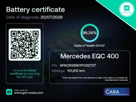 Mercedes-Benz EQC 400 4-Matic AMG Хед Ъп Подгрев Мемори Burmester | Auto.bg — изображение 2