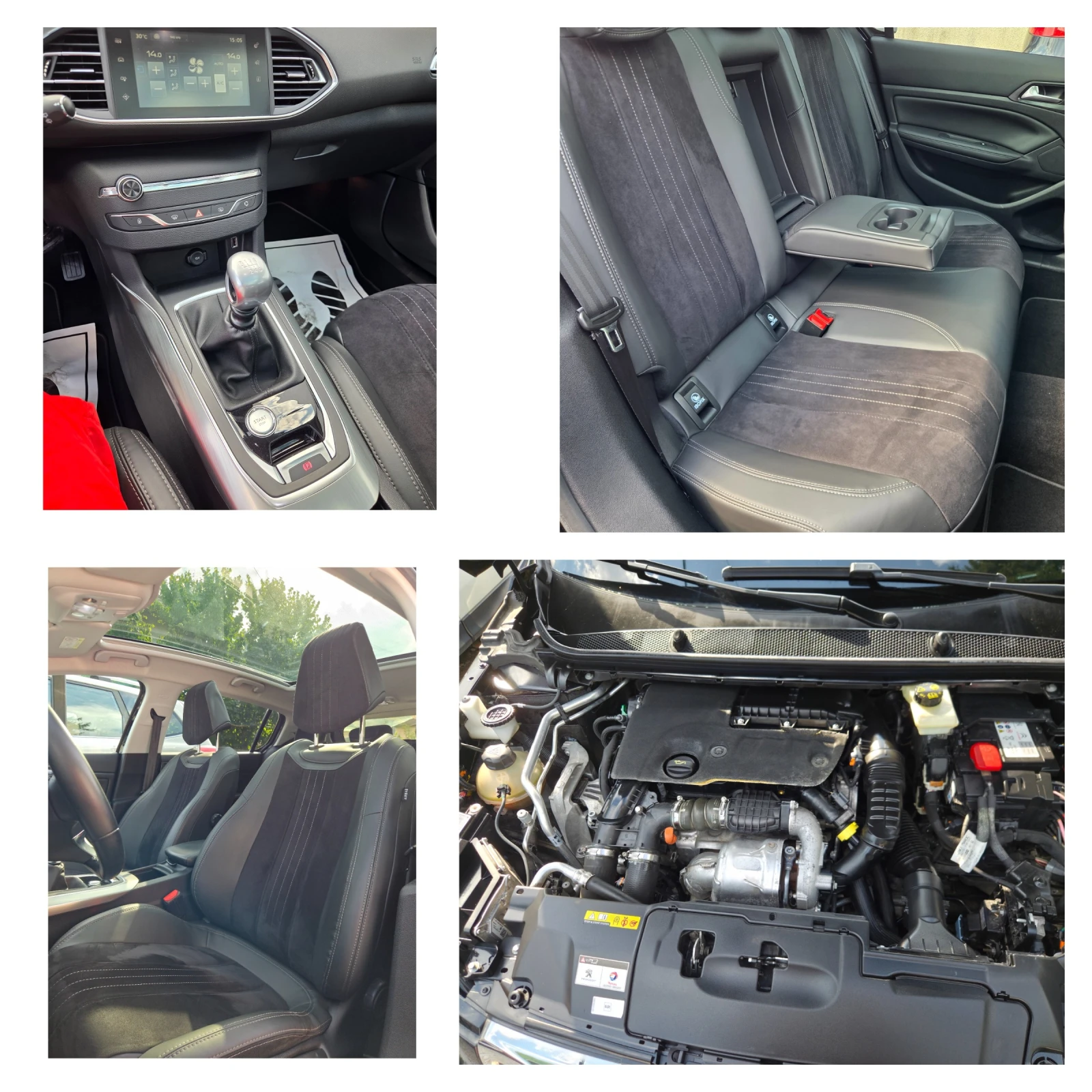 Peugeot 308 1.6HDI ALLURE* LED* Панорама* 129хил.км НОВА КОЛА, снимка 17 - Автомобили и джипове - 55929074