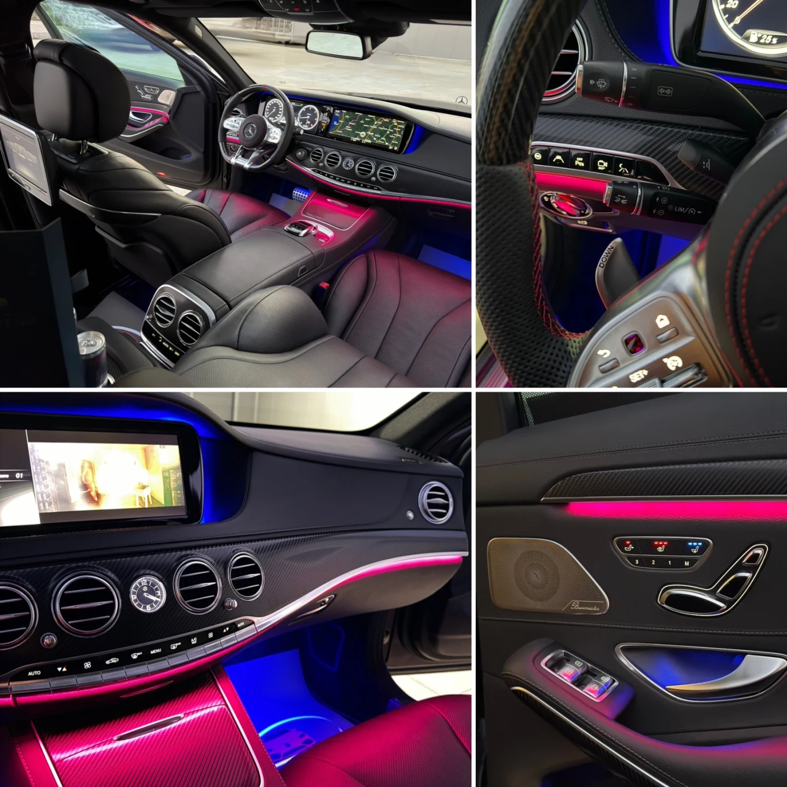 Mercedes-Benz S 350 BRABUS/ PANO/ 4MATIC/ 3xTV/ CARBON/ 360 CAM/ BURM | Mobile.bg � ����������� 11