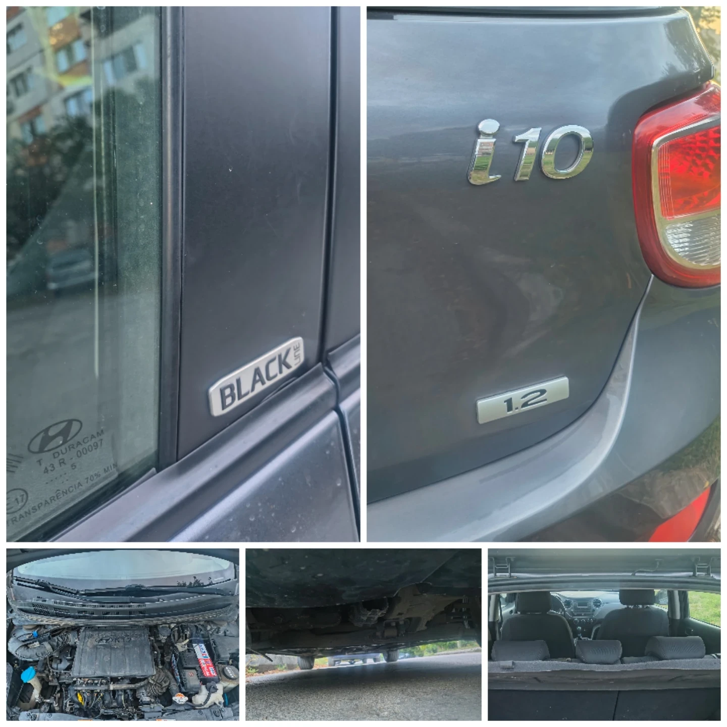 Hyundai I10 1.2, Black line, бензин/газ, 4 цилиндъра, снимка 15 - Автомобили и джипове - 56228051
