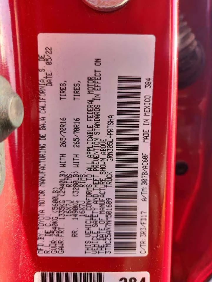 Toyota Tacoma TRD 4x4 /CARFAX/Кожа/Фиксирана цена до БГ/, снимка 12 - Автомобили и джипове - 53767334