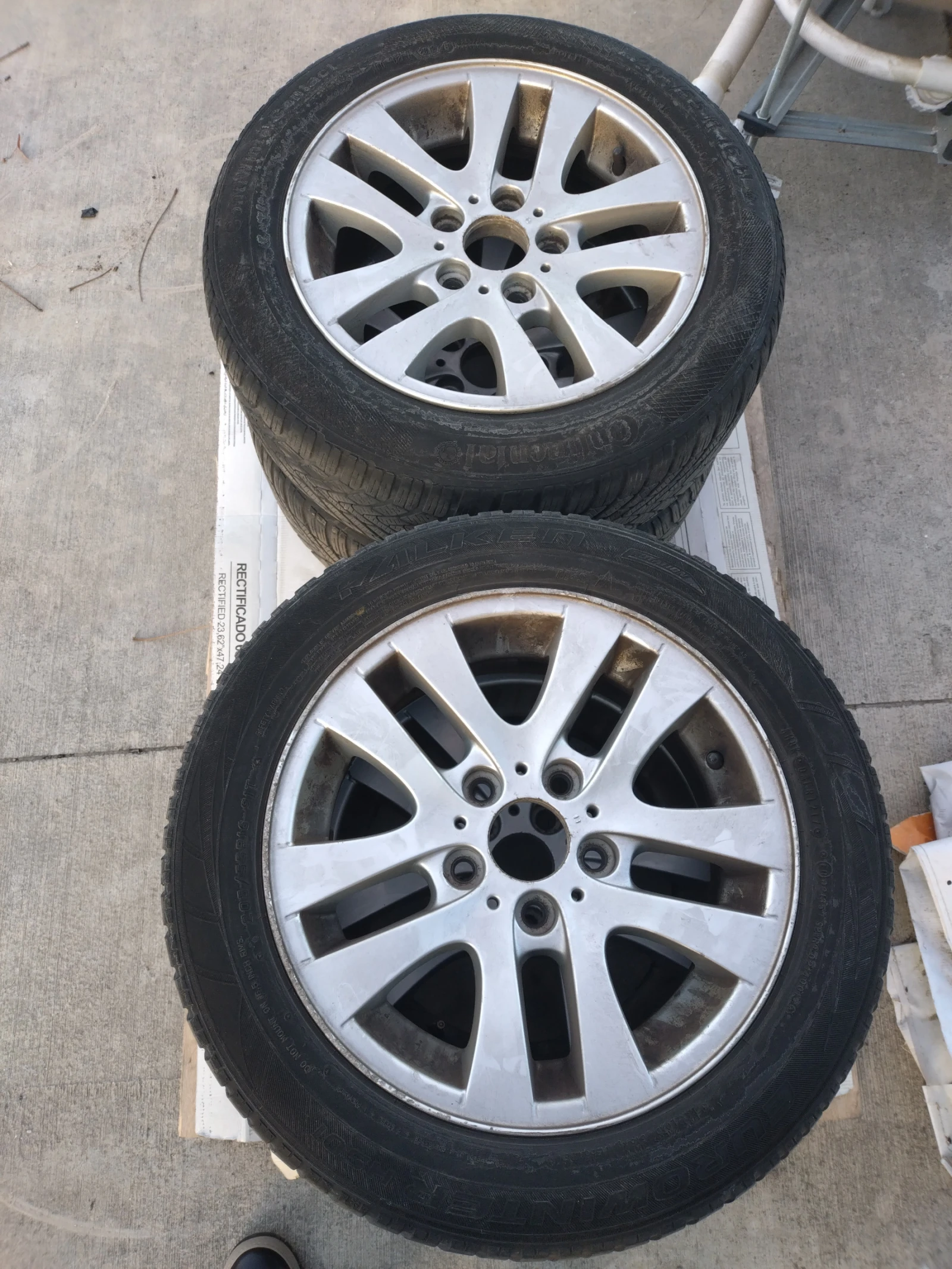 Гуми с джанти Continental 205/55R16, снимка 3 - Гуми и джанти - 54600151