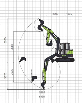 Багер ZOOMLION ZE55GU, снимка 5