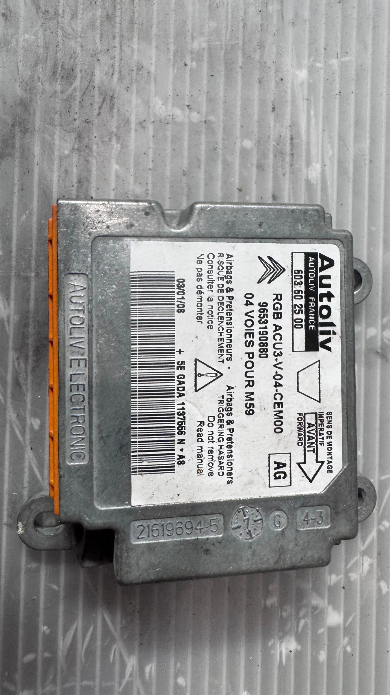 Airbag  /  /  a Citroen Berlingo - 9653190880 /  603602500 | Mobile.bg   2