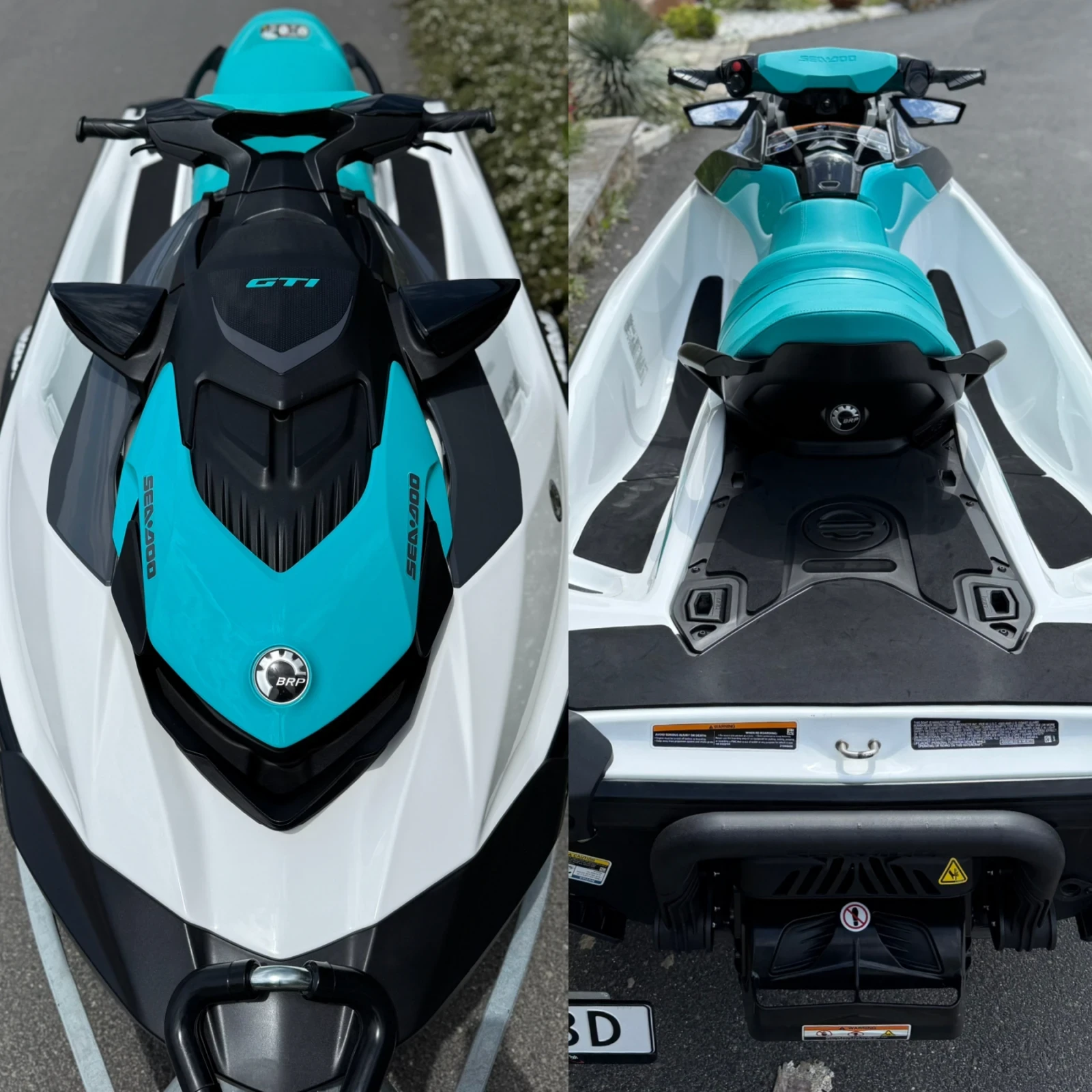 Джет Bombardier Sea Doo Sea-Doo GTI 130, 2020 г. + колесар Sea-Doo Big One, снимка 7 - Воден транспорт - 54572445