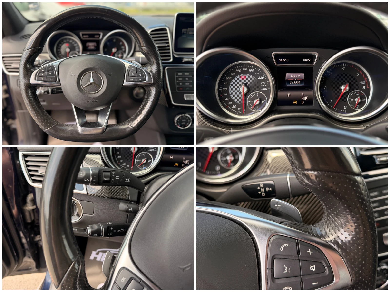 Mercedes-Benz GLE 350 d= 4Matic= AMG= Carbon Pack= HUD= 3xTV= Панорама= , снимка 14 - Автомобили и джипове - 55069304