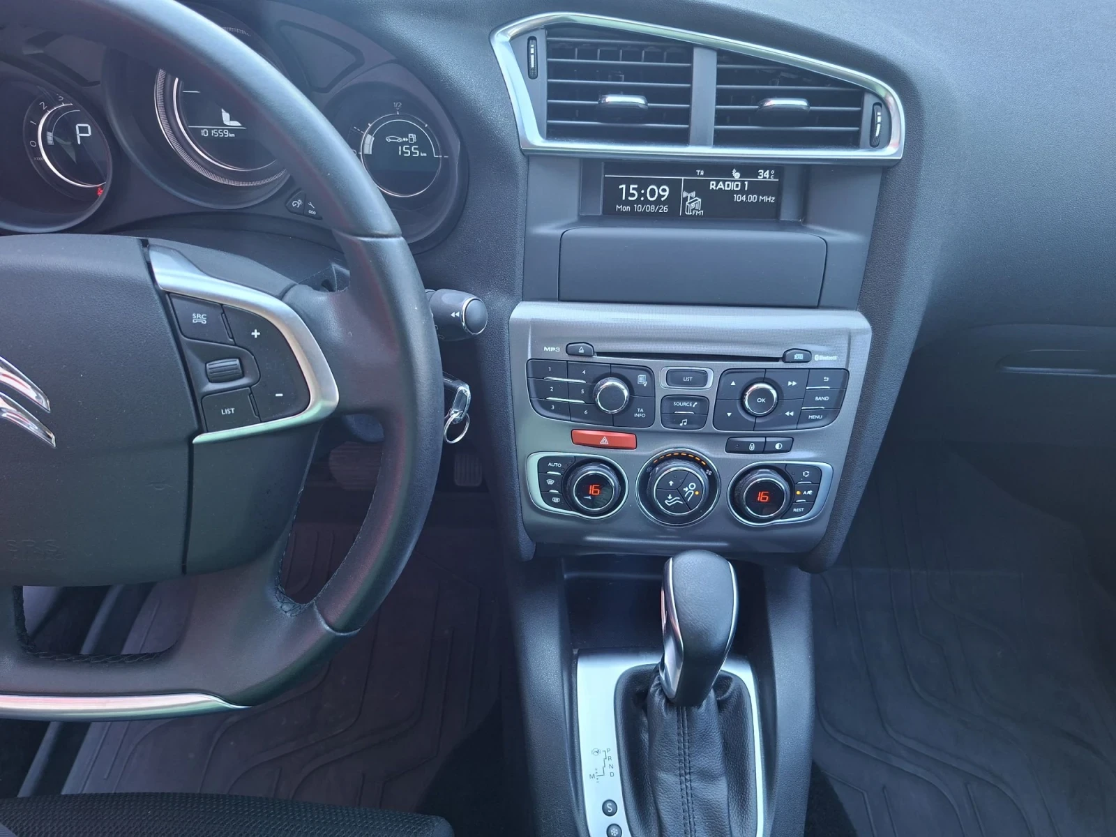 Citroen C4 1.6 дизел. автомат, 100хил., снимка 11 - Автомобили и джипове - 55688379