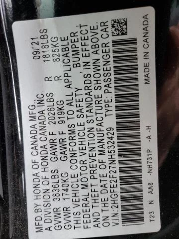 Honda Civic 2.0L 4 Front-wheel Drive | Mobile.bg � ����������� 12