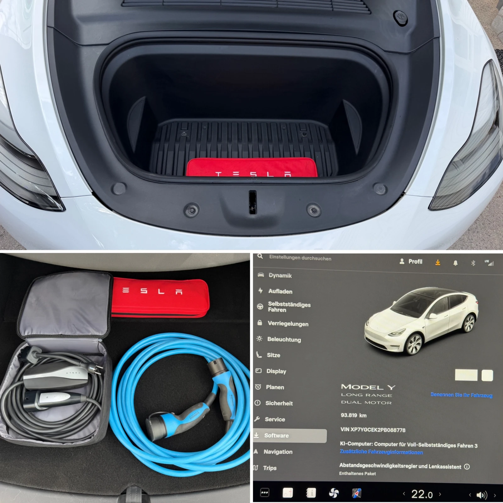 Tesla Model Y SON 9Long Range Dual Motor AWD * SON 91.8%, снимка 15 - Автомобили и джипове - 56200394