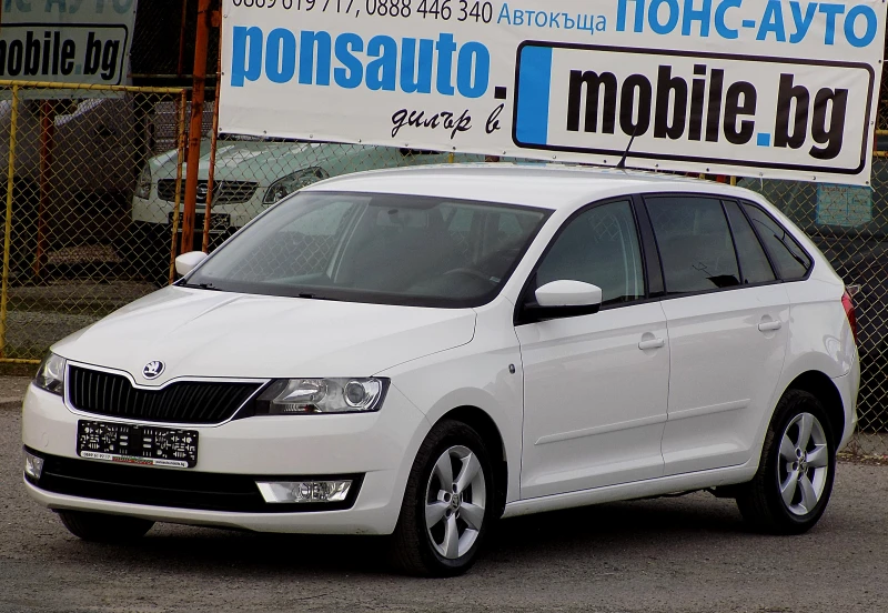 Skoda Rapid 1.6TDi/105к/XENON/NAVi/КЛИМАТРОНИК/РЕАЛНИ КМ, снимка 1 - Автомобили и джипове - 47272873