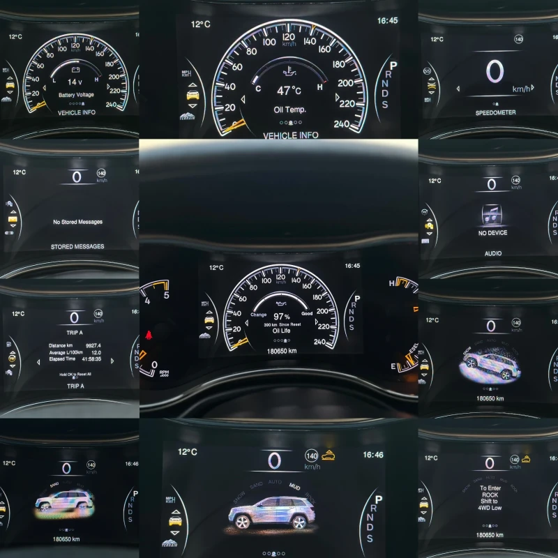 Jeep Grand cherokee * 3.0CRD* Facelift* Overland* СЕРВИЗНА ИСТОРИЯ* , снимка 16 - Автомобили и джипове - 52474264