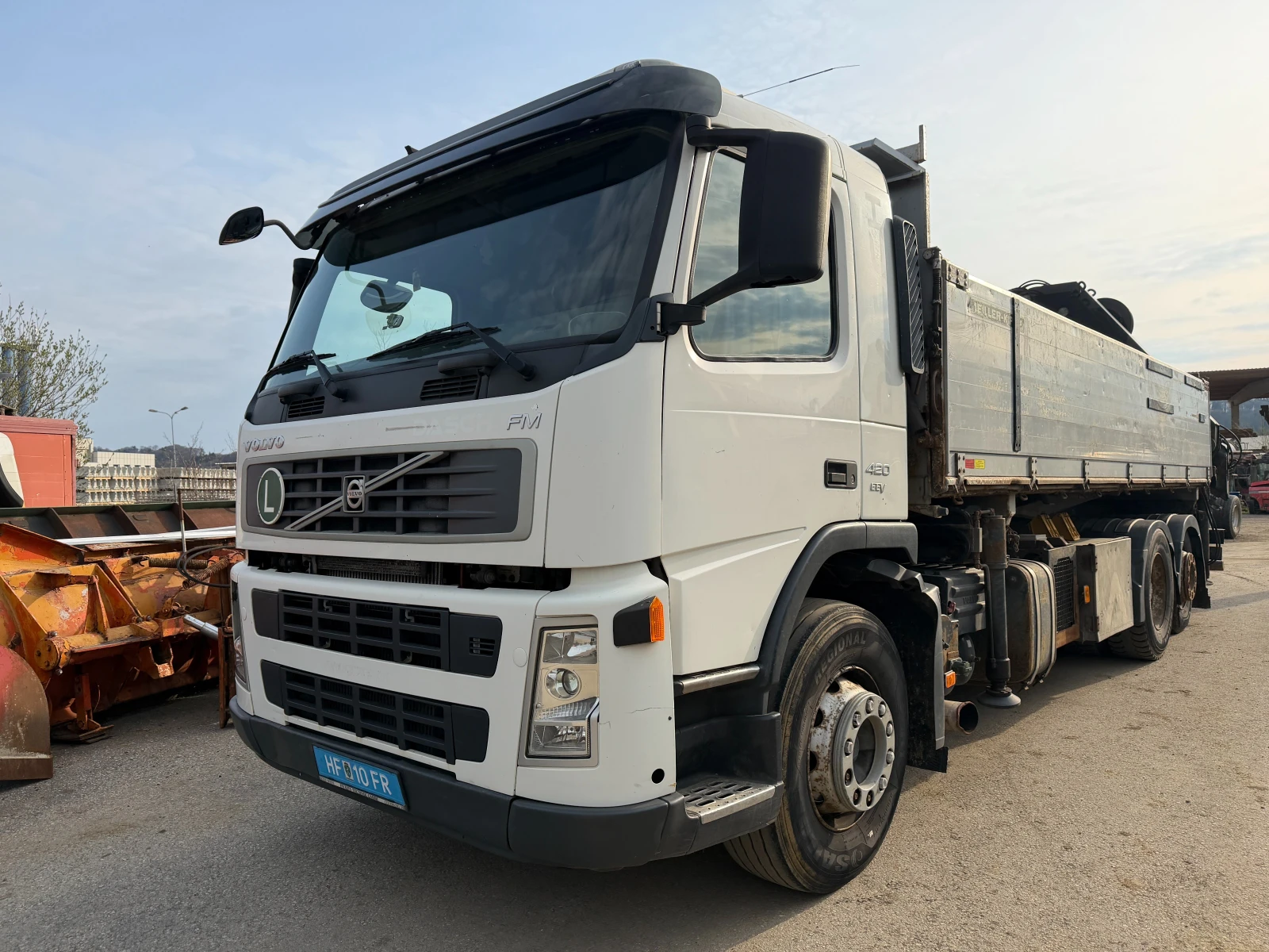Volvo Fm Кран, 18-метра, 6х2, Внос, , , , снимка 2 - Камиони - 54010678