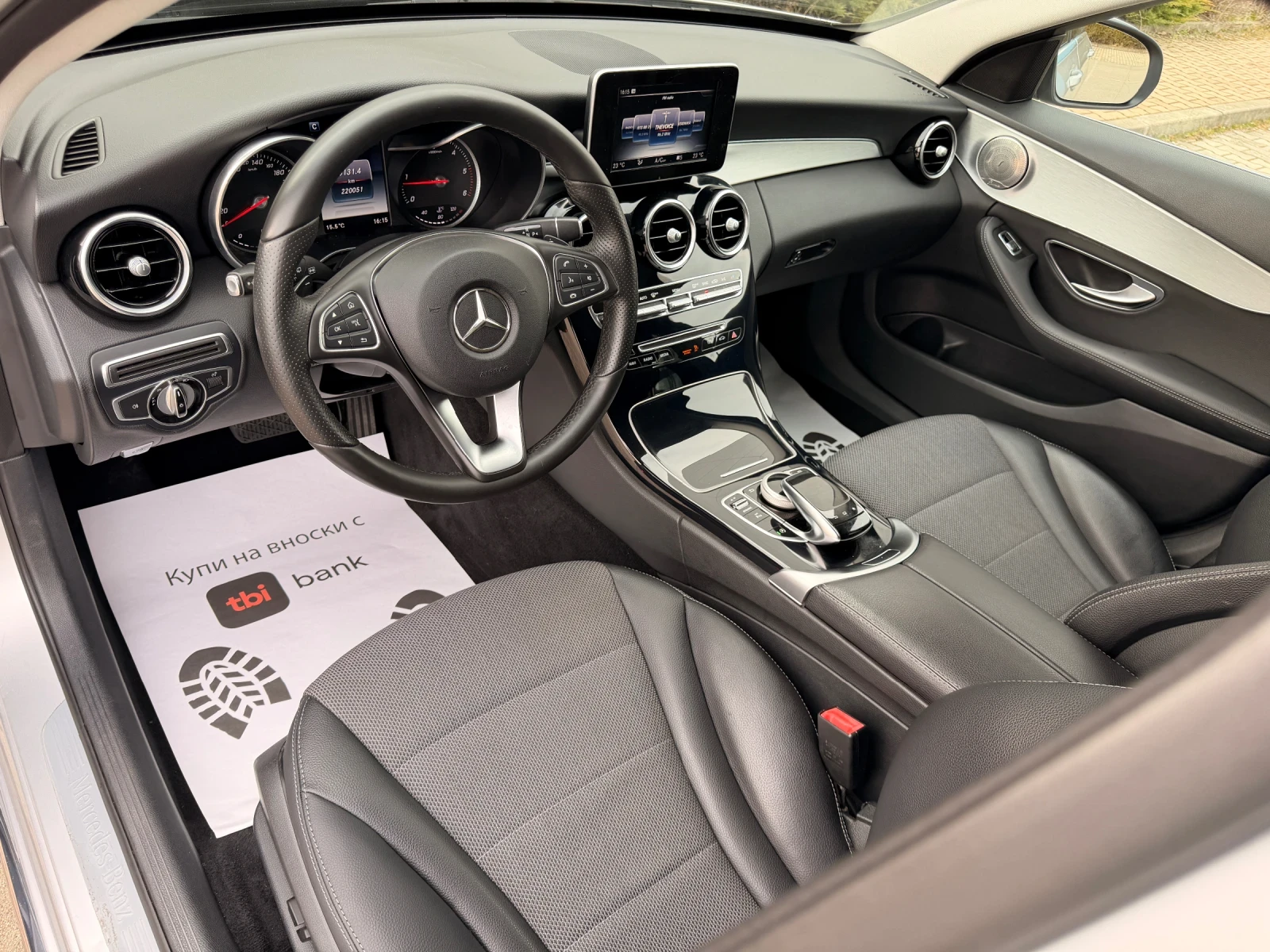 Mercedes-Benz C 220 2.2d-КОАЖА-ЕЛ-INTELLIGENT-LIGHT-LED-SYSTEM-220Х.КМ, снимка 10 - Автомобили и джипове - 53714182