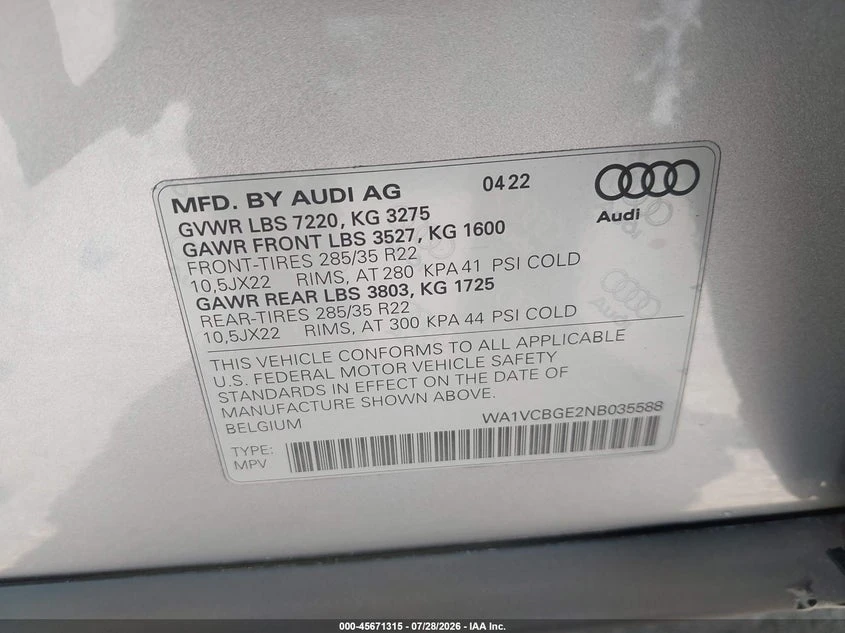 Audi E-Tron S Prestige Quattro, снимка 9 - Автомобили и джипове - 55534817