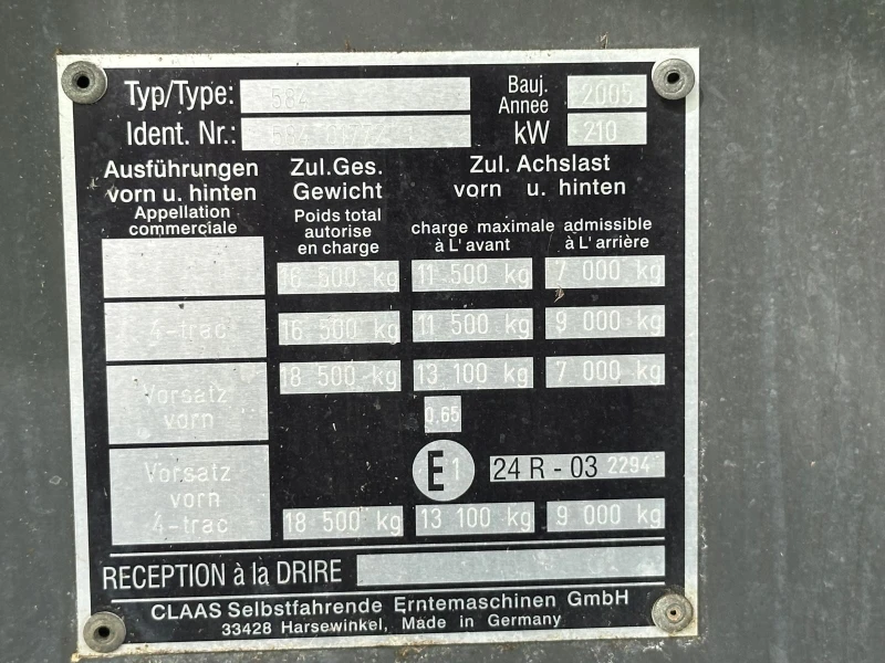 Комбайн Claas Lexion 540, снимка 9 - Селскостопанска техника - 51166794