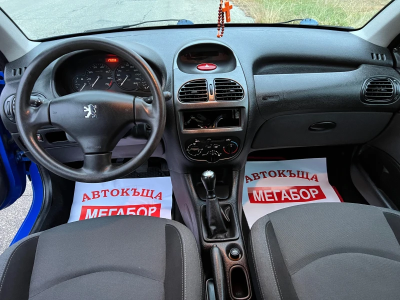 Peugeot 206 SW-1.4i/75p.s-Klima, снимка 12 - Автомобили и джипове - 47973422