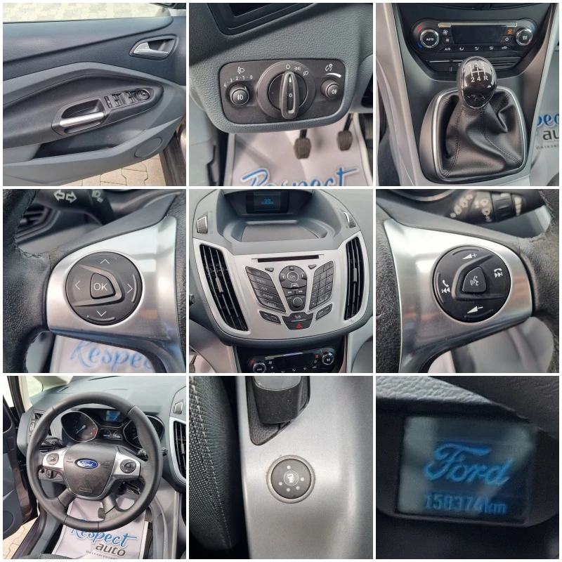 Ford C-max 1.6 ГАЗ * 2015г. 159хил.км, снимка 16 - Автомобили и джипове - 49505519