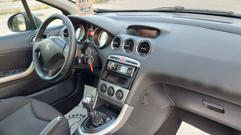 Peugeot 308 1.6e-HDI 92hp * EURO 5 * FACELIFT * КЛИМАТИК * , снимка 13 - Автомобили и джипове - 46402990