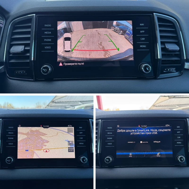 Skoda Karoq 1.6TDI-AUT-FULL LED-CAMERA-KEYLESS-AMBIENT-TOP, снимка 12 - Автомобили и джипове - 52529947