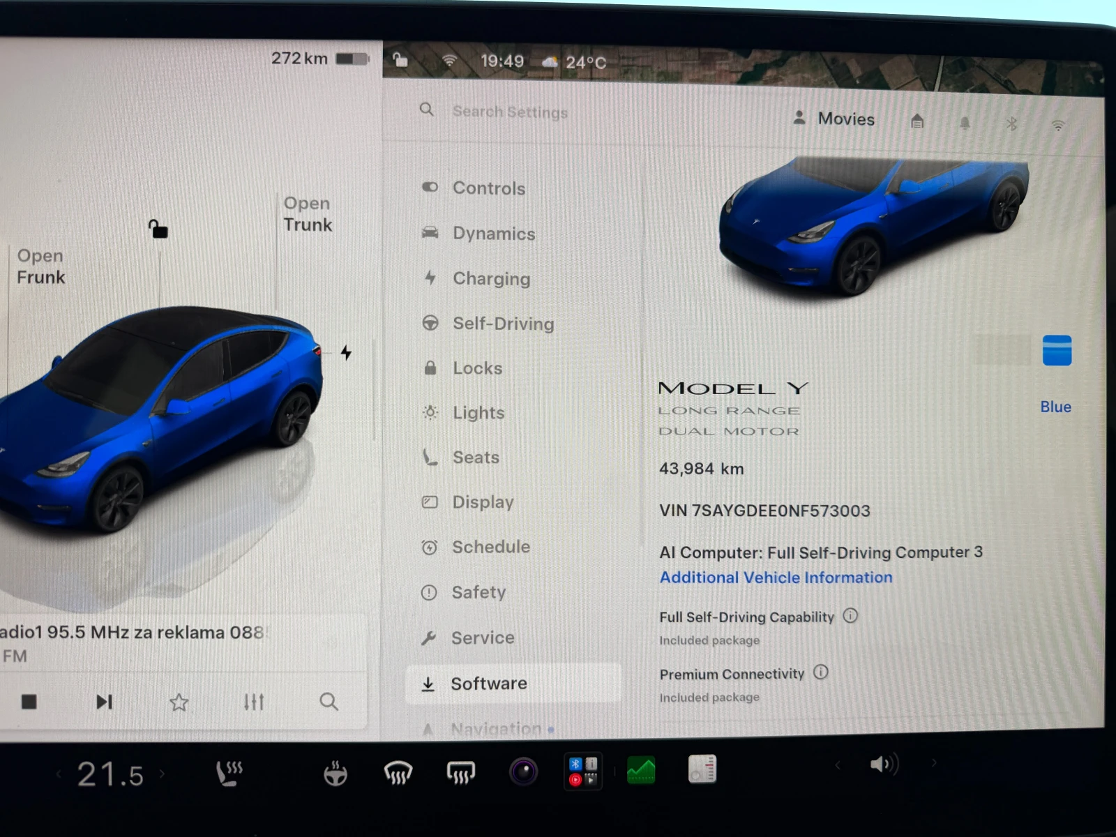 Tesla Model Y LONG RANGE DUAL MOTOR PPF MAT, снимка 15 - Автомобили и джипове - 54511519