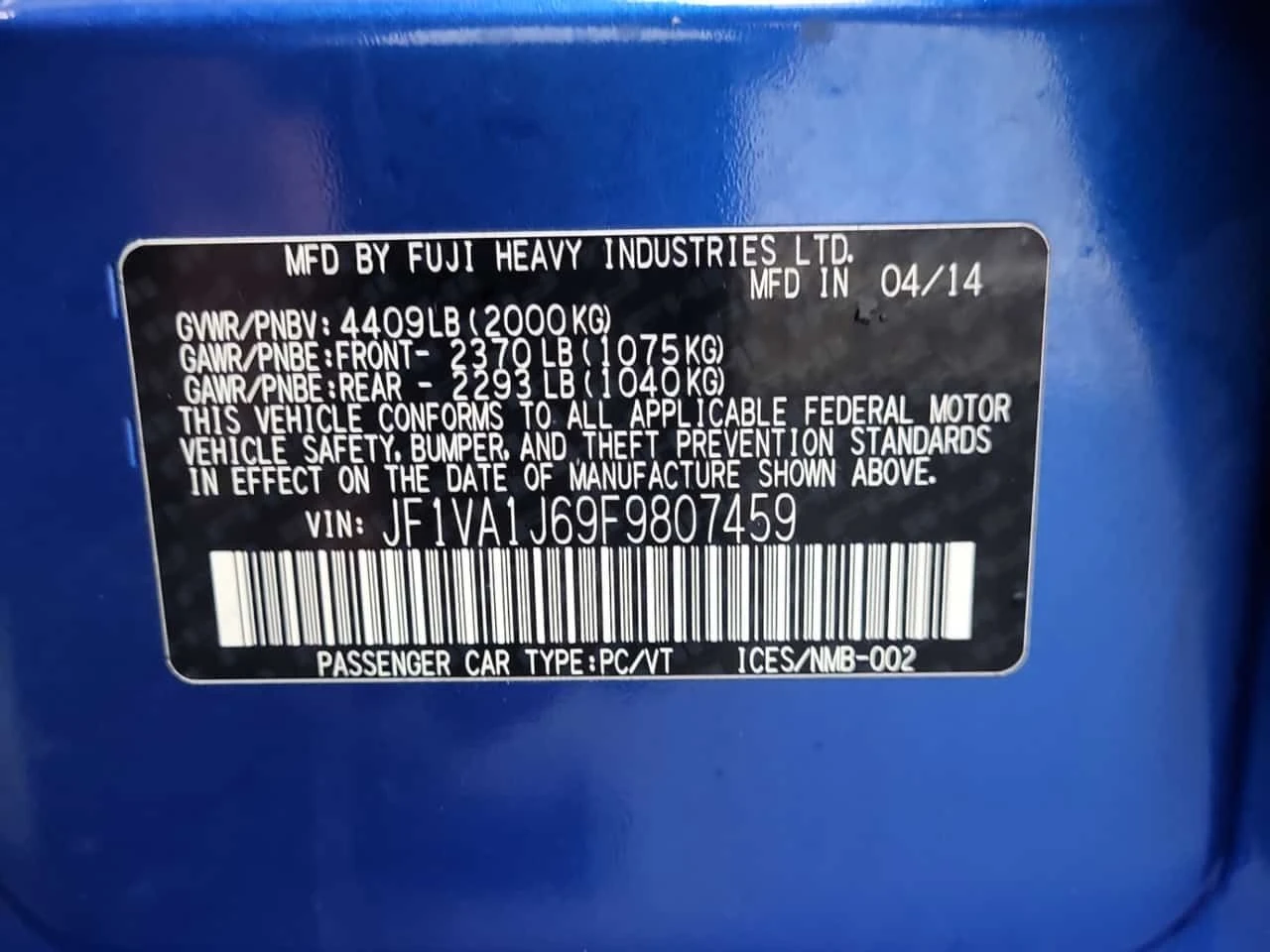 Subaru WRX W/SPORT TECH PKG/CARFAX/ ПОДГРЕВ/ПАНОРАМА, снимка 16 - Автомобили и джипове - 54028682