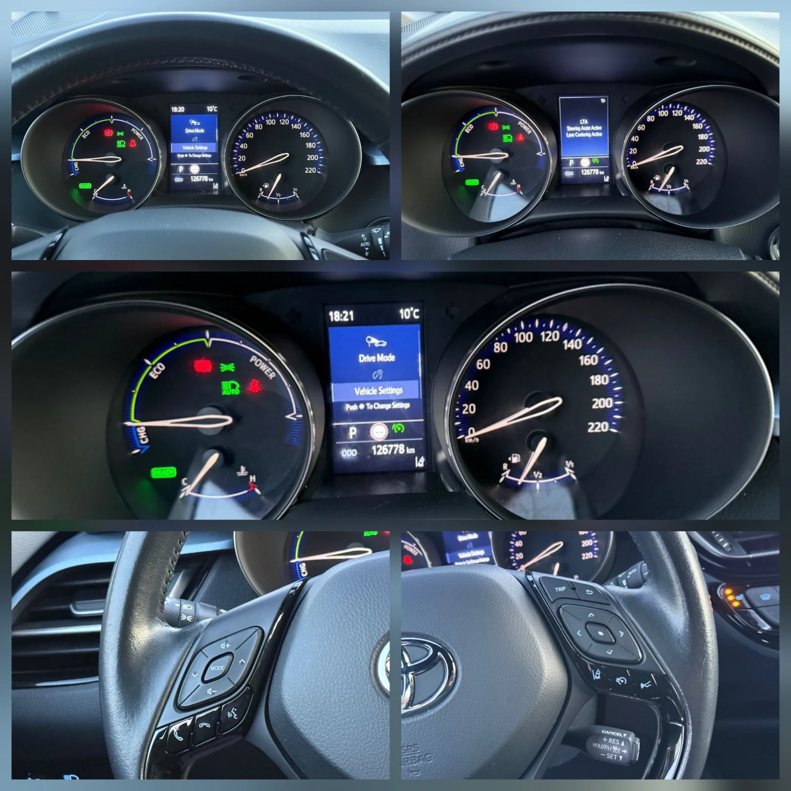 Toyota C-HR 1.8 HYBRID* 126h.km* FACELIFT* DISTRONIC* CARPLAY*, снимка 16 - Автомобили и джипове - 53741080