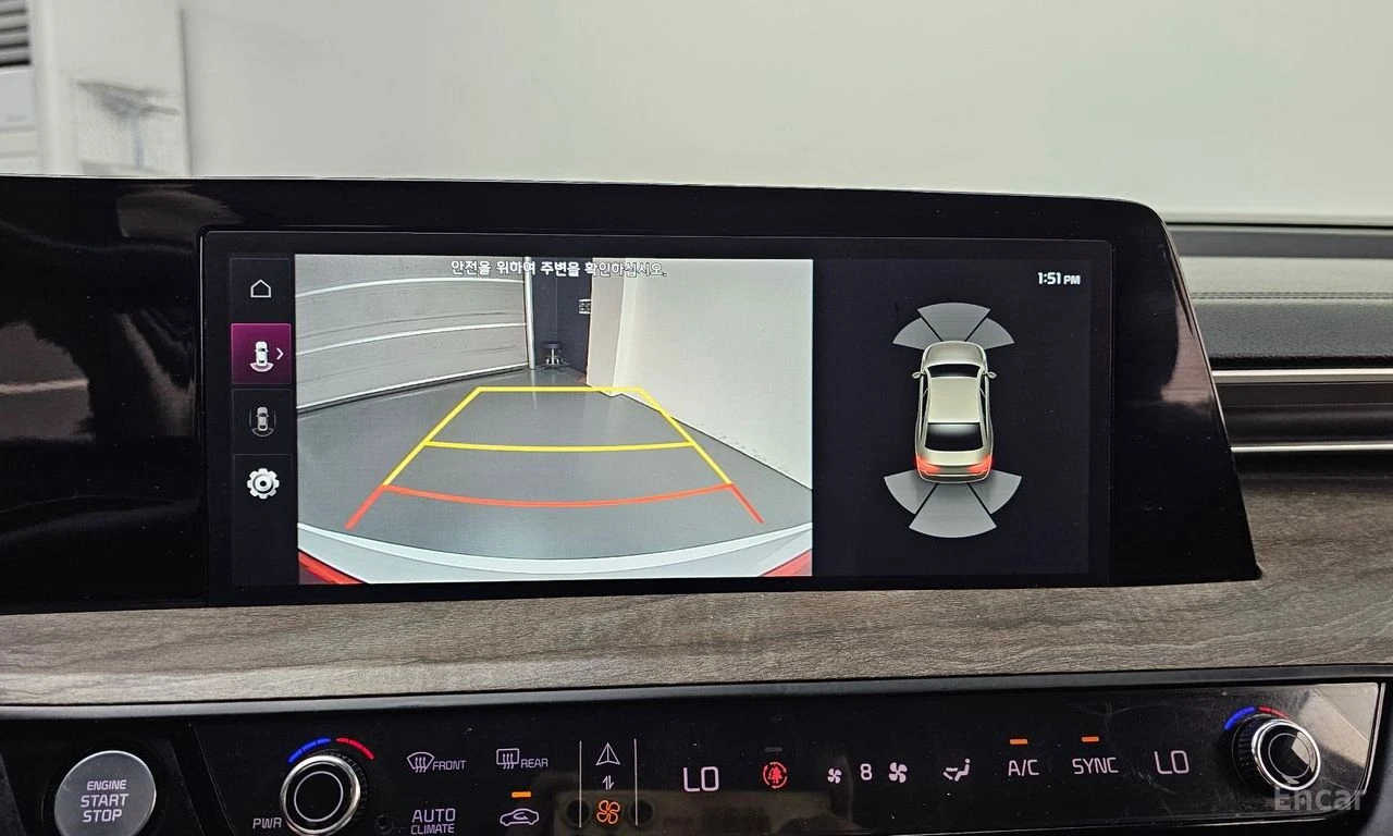 Kia K8 3.5* LPG* ПОДГРЕВ* ОБДУХВАНЕ* 360КАМЕРА* КЕЙЛЕС* , снимка 10 - Автомобили и джипове - 54997028