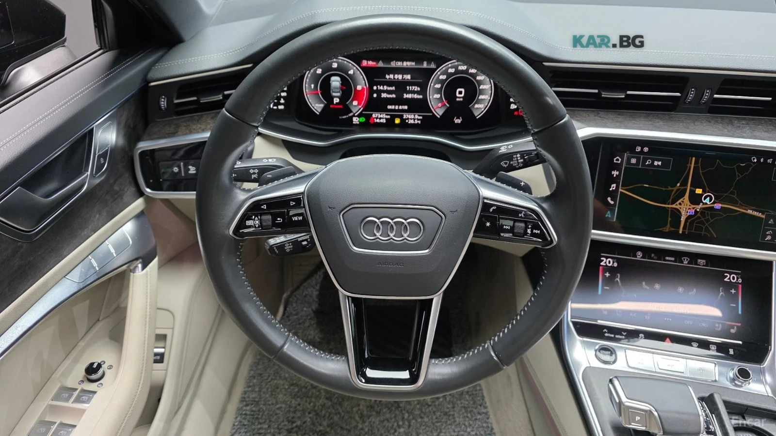 Audi A6 45 TDi PREMIUM* КОЖА* ПОДГРЕВ* ОБДУХВ* 360* ХЕДЪП*, снимка 13 - Автомобили и джипове - 55413468